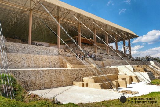 Estructura de zona arqueológica de Cacaxtla